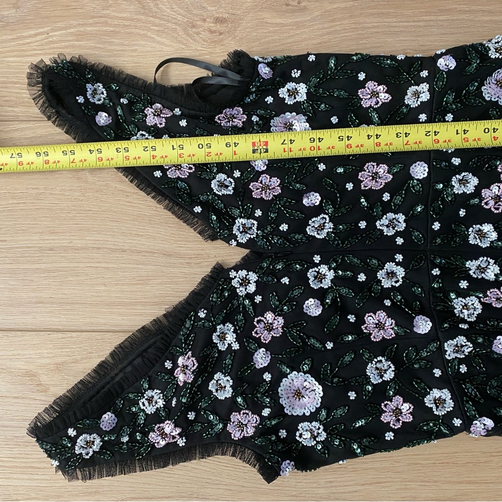 Adrianna Papell Black and White Floral Maxi Dress - Picture 9 of 9